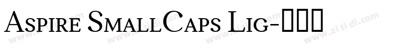 Aspire SmallCaps Lig字体转换 Aspire SmallCaps Lig字体转换